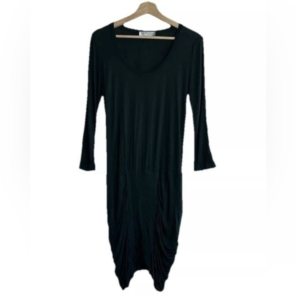 A.L.C Green Casual Ruched 3/4 Sleeve Mini Dress Sz. S
